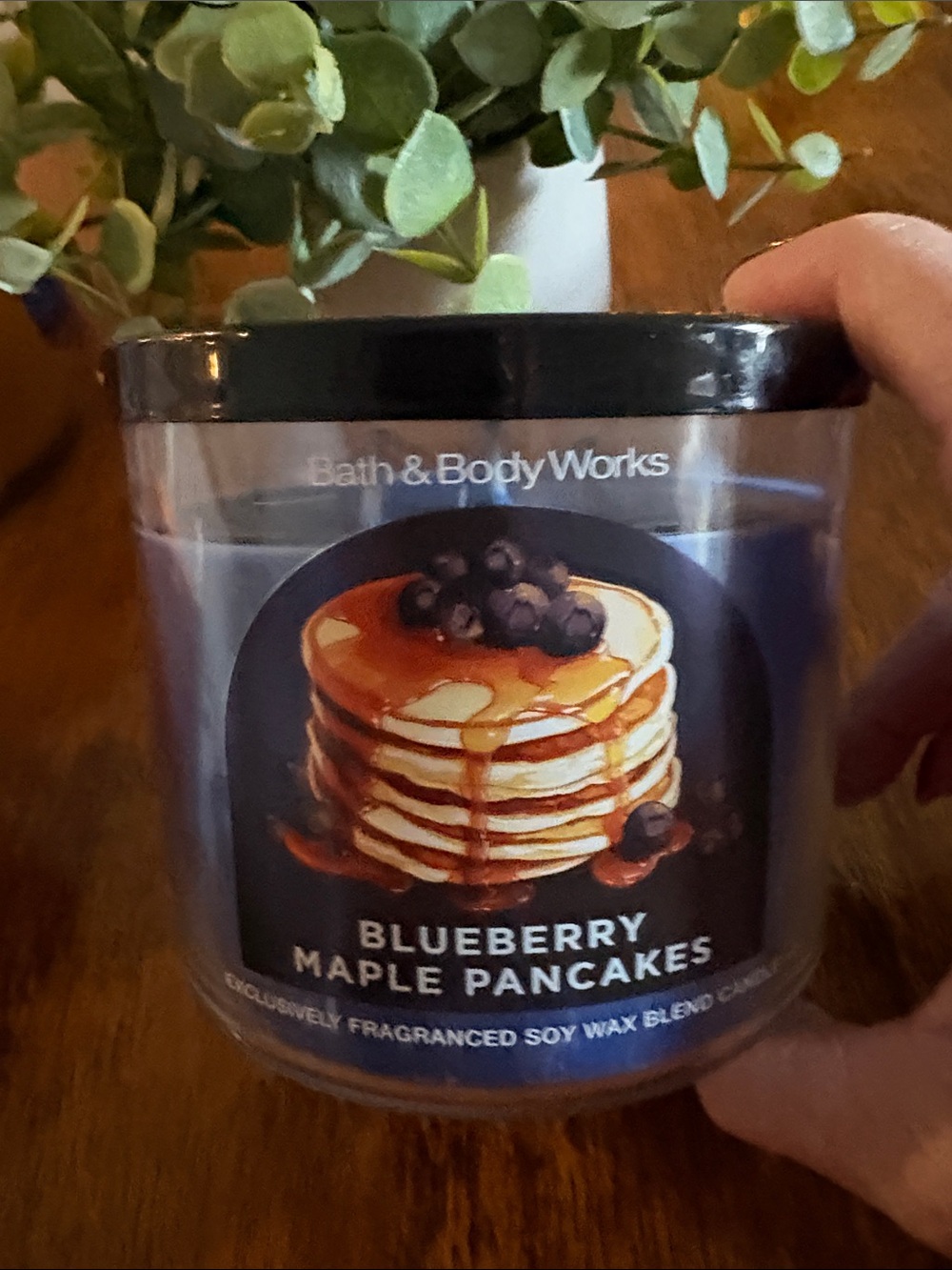 Nwt Blueberry Maple Pancakes 3 Wick Candle from B&B new fall collection